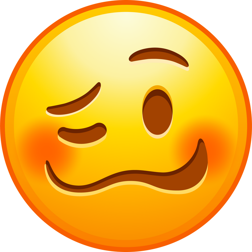 Top quality emoticon. Confounded emoji. Confused emoticon with jagged mouth. Yellow face emoji. Popular element.